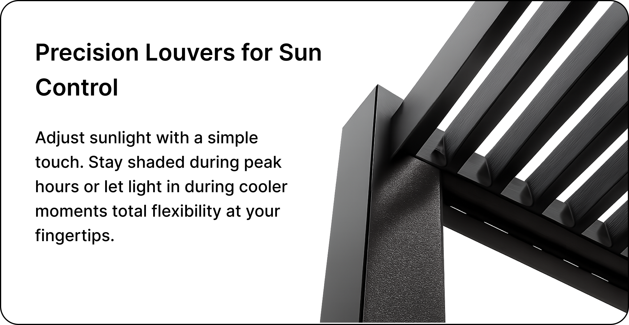 Altis aluminium pergola design
