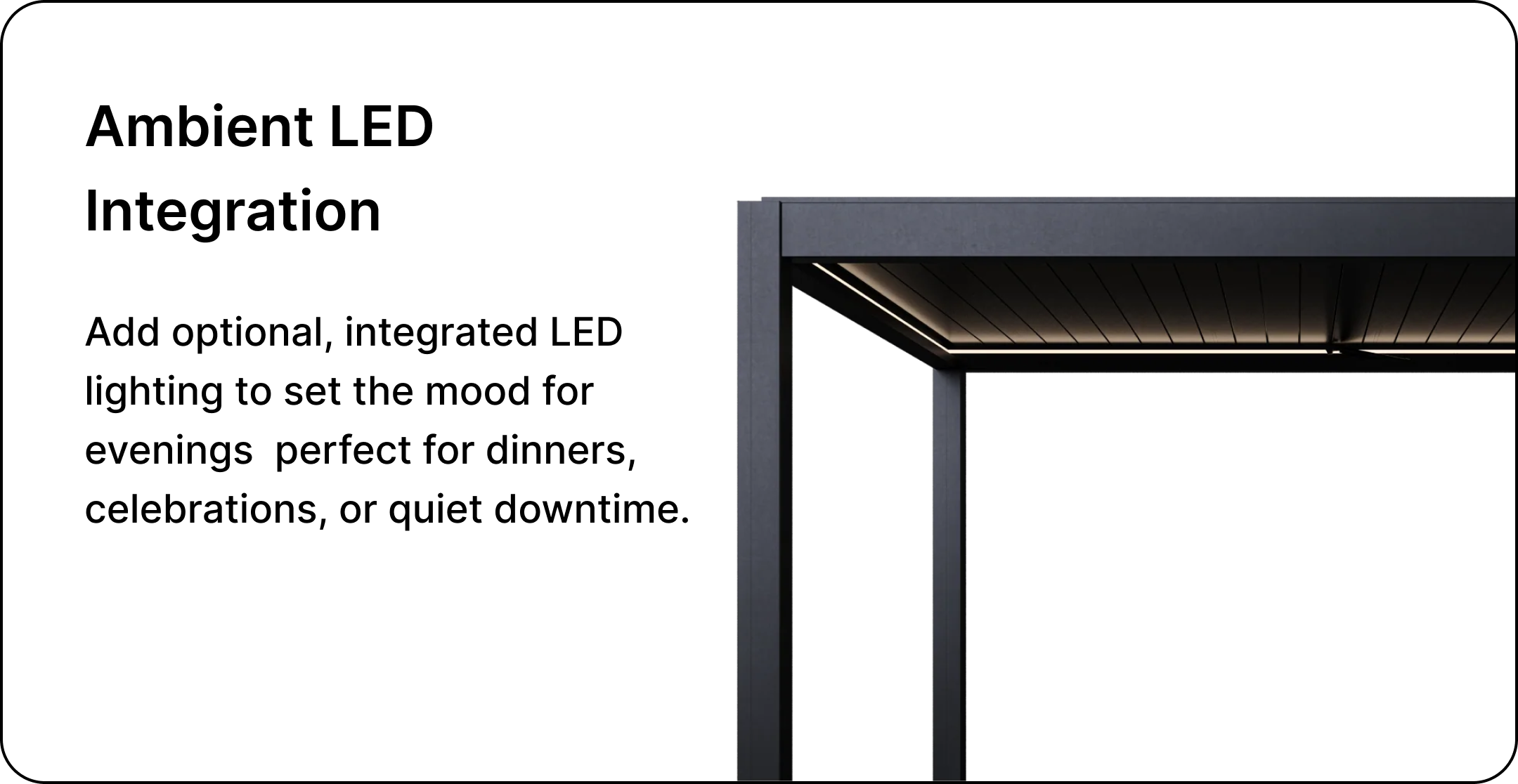 Altis aluminium pergola design