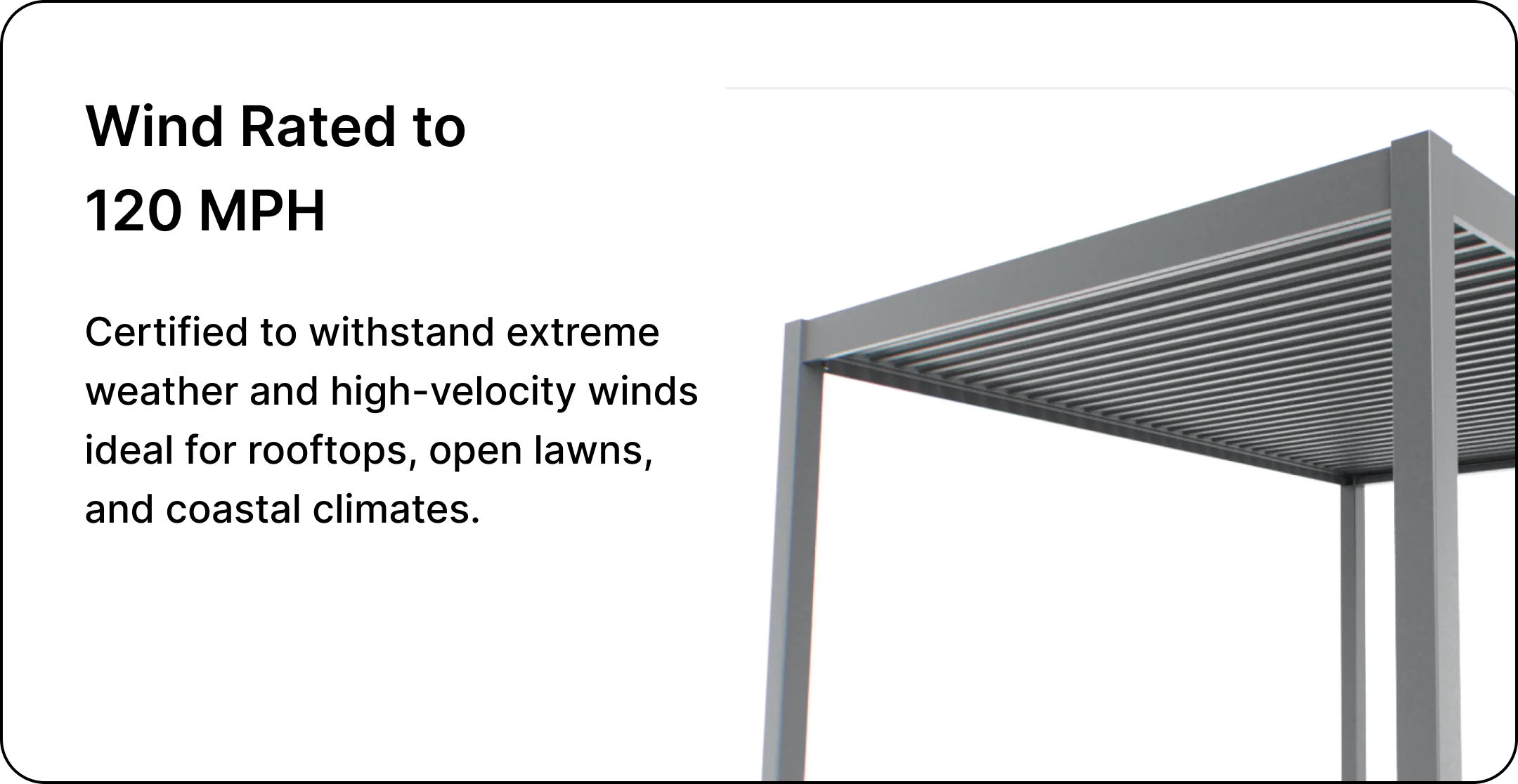 Altis aluminium pergola design
