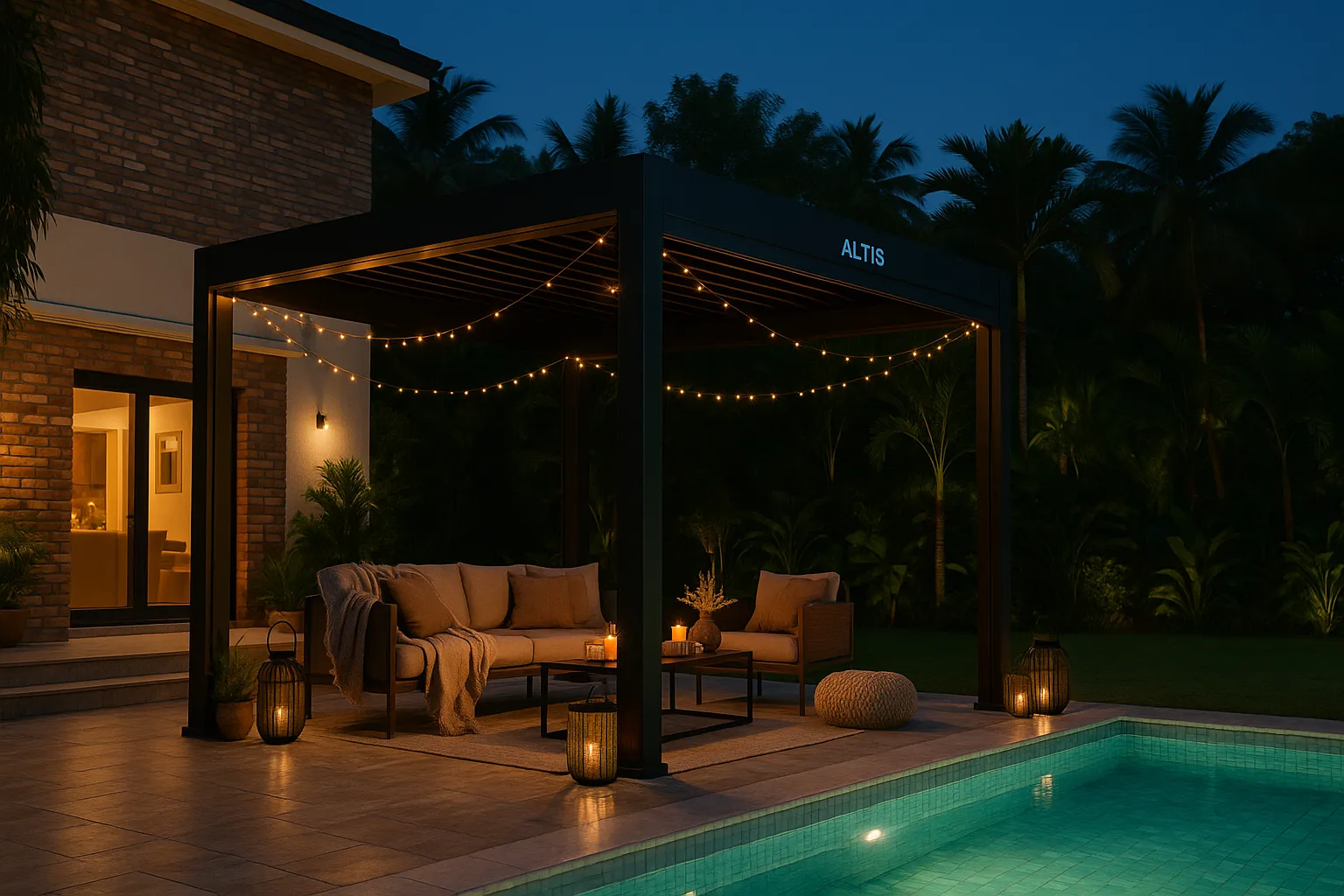 Altis Motorized LED Pergola Kit — photo 3 of 5